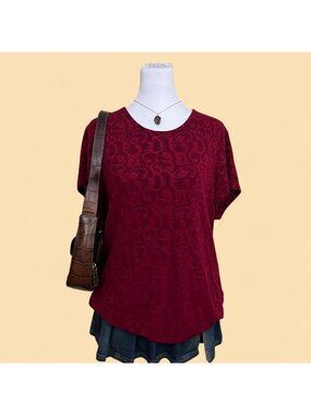 red floral cottagecore whimsical whimsygoth shirt